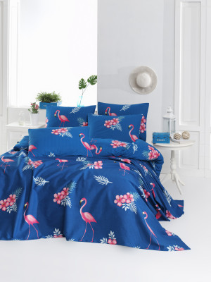 Покривало піке Lotus Home Perfect - Flamingo блакитний 200*235 Покривало піке Lotus Home Perfect - Flamingo блакитний 200*235