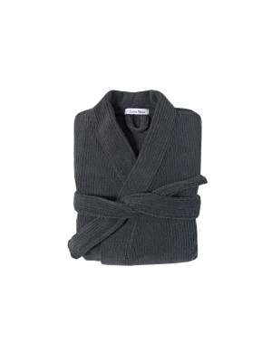Халат-кімоно unisex Lotus Home - Bold New Microcotton antrasit махровий S/M Халат-кімоно unisex Lotus Home - Bold New Microcotton antrasit махровий S/M