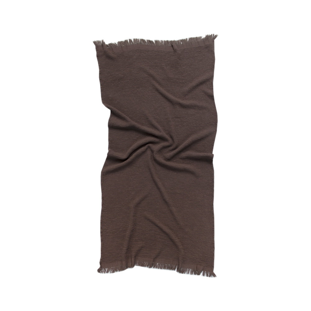 Рушник Lotus Home - Rius dark brown темно-коричневий 90*170 Рушник Lotus Home - Rius dark brown темно-коричневий 90*170