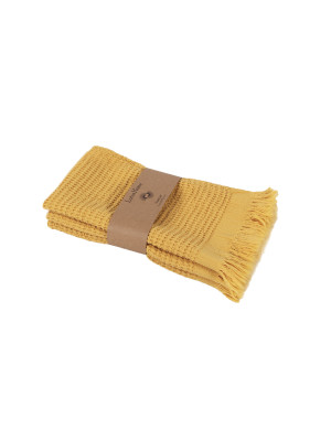 Набір рушників Lotus Home - Rius mustard гірчичний 30*50 (3 од.)
