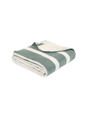 Плед Lotus Home - Infinity Stripe зелений 200*220