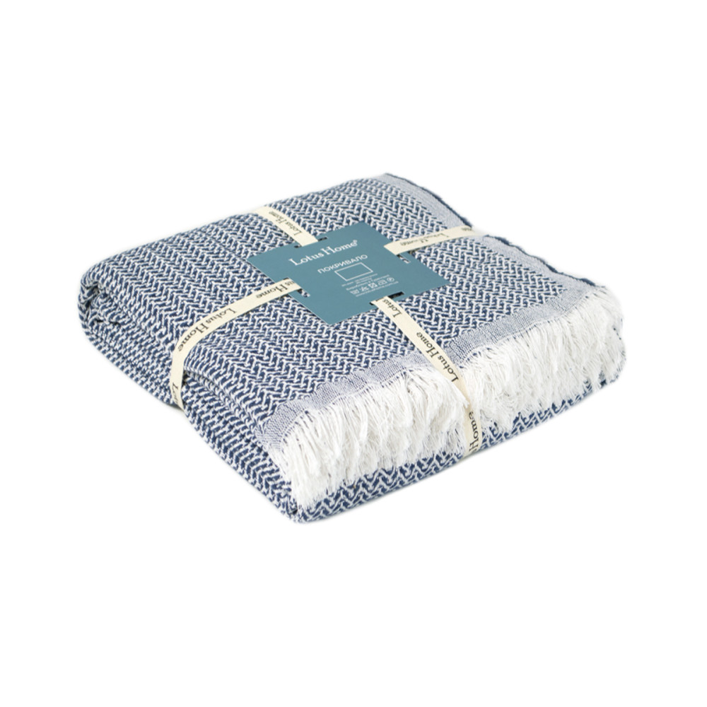 Покривало Lotus Home - Retimna lacivert синій 220*240 Покривало Lotus Home - Retimna lacivert синій 220*240