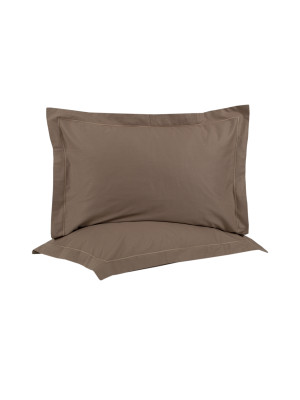 Наволочки сатин Lotus Home - Dakota Modern кавовий 50*70+5 (2 од) Наволочки сатин Lotus Home - Dakota Modern кавовий 50*70+5 (2 од)