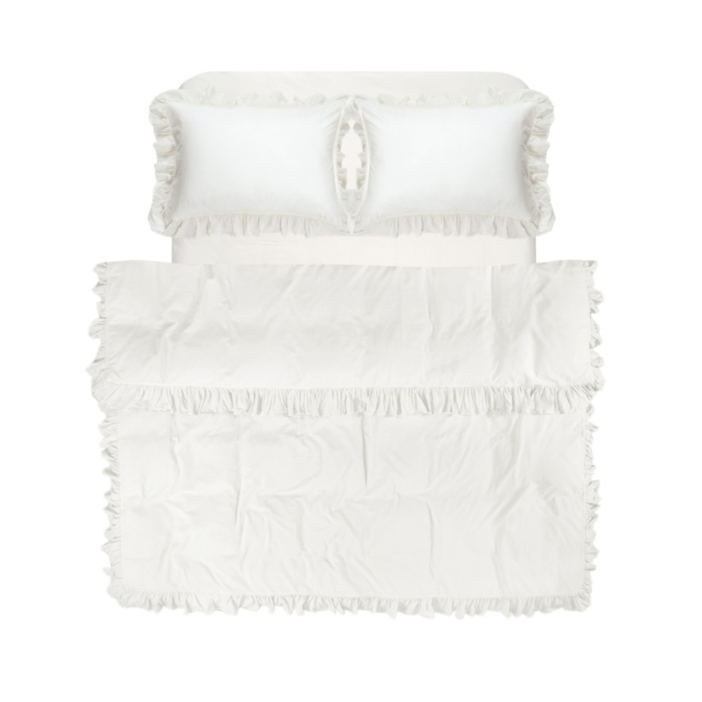 Постільна білизна Lotus Home Washed cotton - Kansas fly молочний євро Постільна білизна Lotus Home Washed cotton - Kansas fly молочний євро