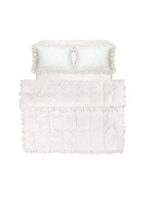Постільна білизна Lotus Home Washed cotton - Kansas fly молочний євро Постільна білизна Lotus Home Washed cotton - Kansas fly молочний євро