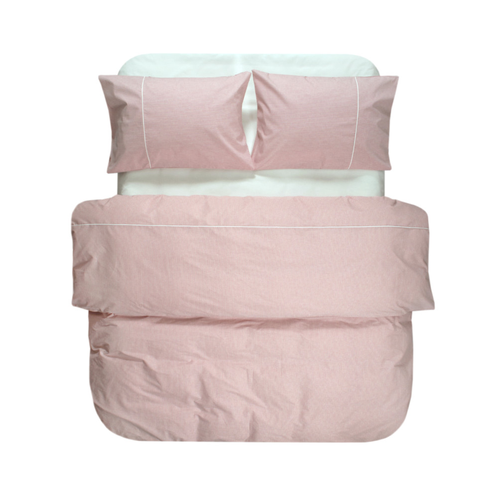 Постільна білизна Lotus Home - Premium Percale Stripe рожевий євро Постільна білизна Lotus Home - Premium Percale Stripe рожевий євро