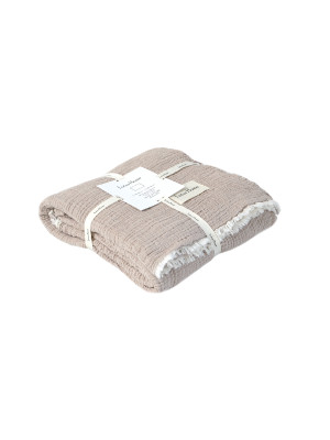 Покривало Lotus Home - Larna muslin beige 160*200 Покривало Lotus Home - Larna muslin beige 160*200