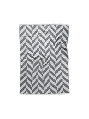 Плед-накидка Barine - Fishbone Throw Black 130*180