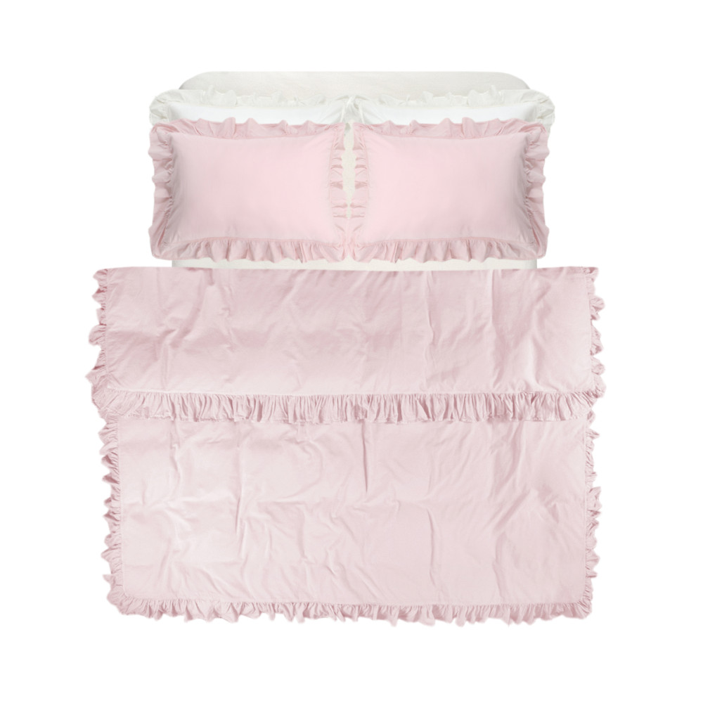 Постільна білизна Lotus Home Washed cotton - Kansas fly plus рожевий євро Постільна білизна Lotus Home Washed cotton - Kansas fly plus рожевий євро