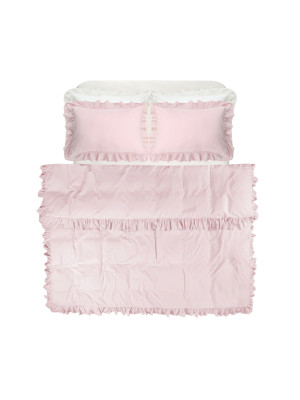 Постільна білизна Lotus Home Washed cotton - Kansas fly plus рожевий євро Постільна білизна Lotus Home Washed cotton - Kansas fly plus рожевий євро