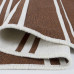 Килим Lotus Home - Infinity Stripe цегляний двосторонній 80*150