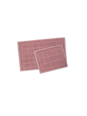 Набір килимків Karaca Home - Kelly Quatro murdum сливовий 50*80+50*40