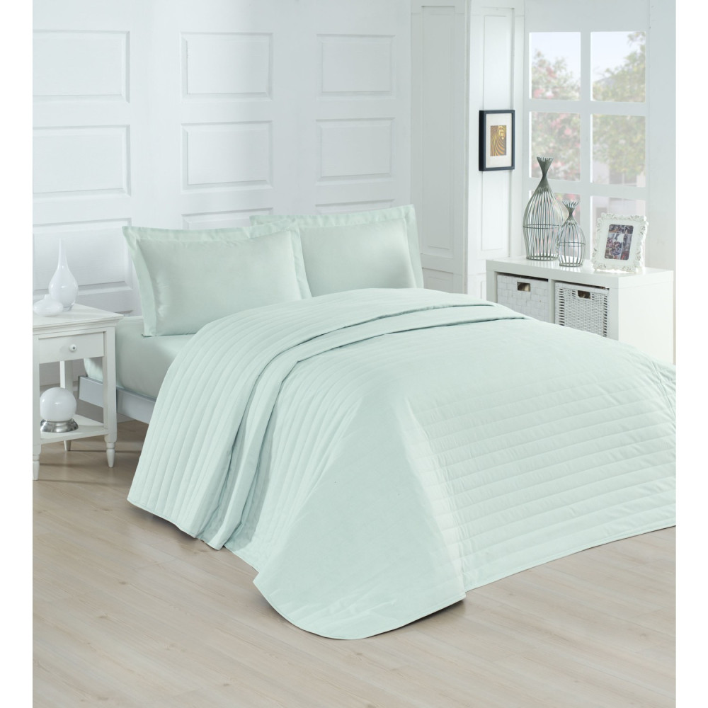 Покривало стьобане Eponj Home - Monart mint ментоловий 220*240 Покривало стьобане Eponj Home - Monart mint ментоловий 220*240