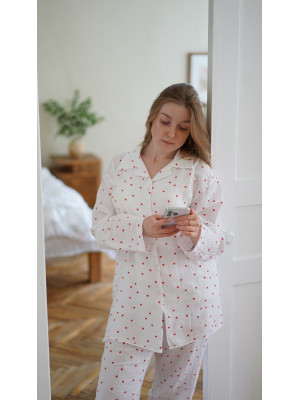 Піжама жіноча Lotus Home - Molly Heart muslin L/XL