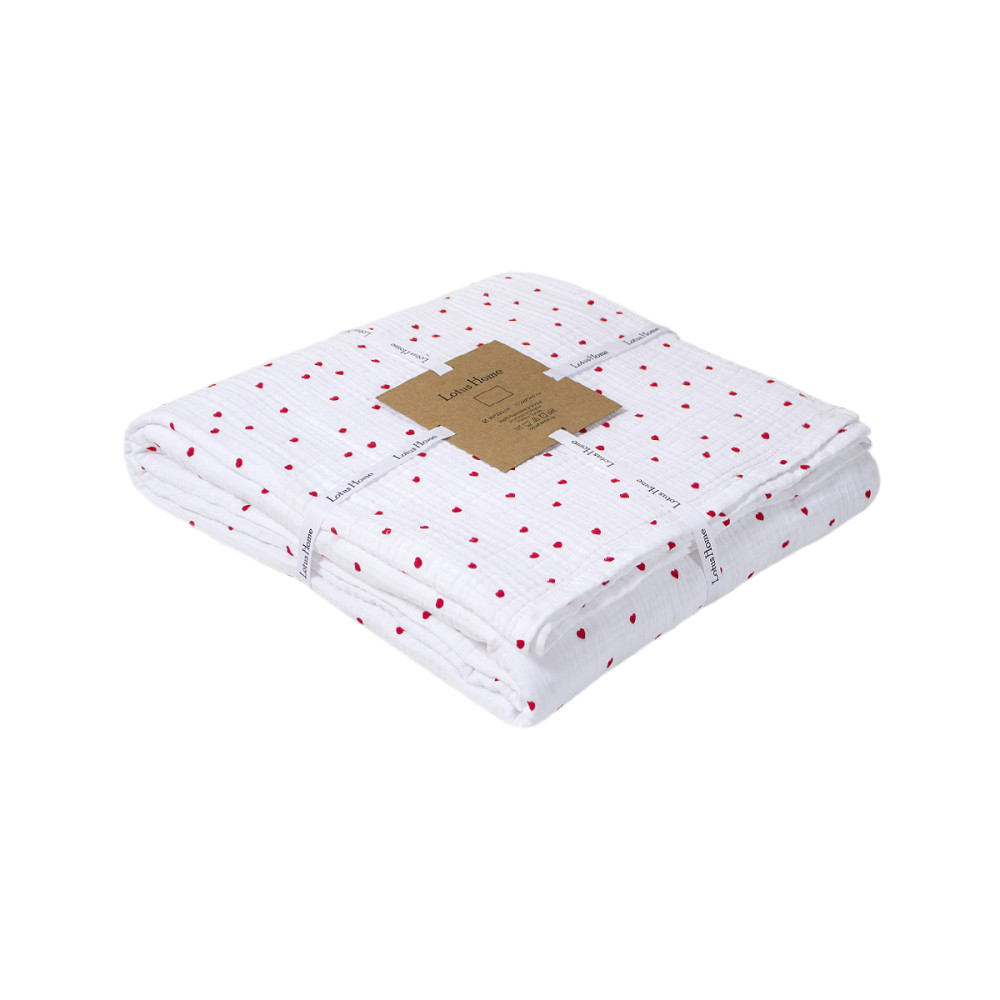 Покривало (простирадло) muslin Lotus Home - Molly Heart 220*240 Покривало (простирадло) muslin Lotus Home - Molly Heart 220*240