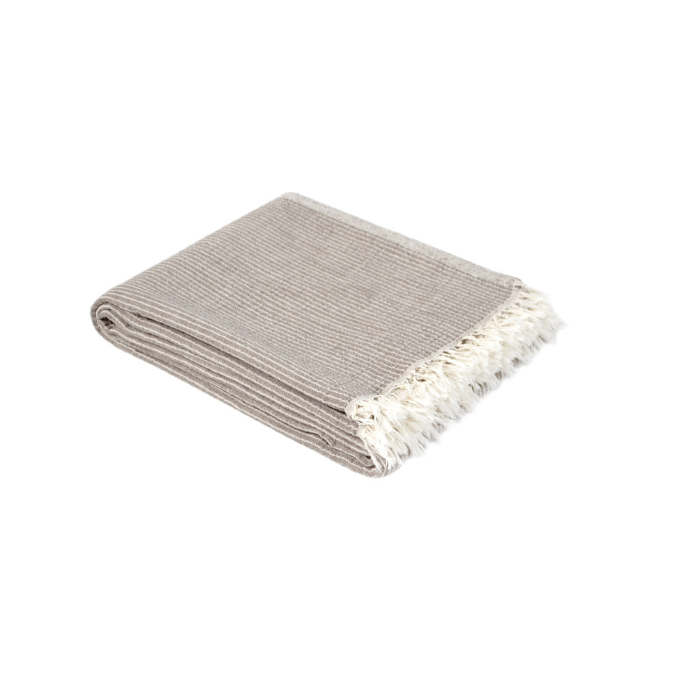 Покривало Lotus Home - Premium Stripe коричневий 190*225 Покривало Lotus Home - Premium Stripe коричневий 190*225