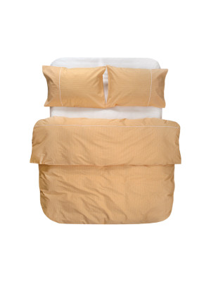 Постільна білизна Lotus Home - Premium Percale Stripe жовтогарячий євро Постільна білизна Lotus Home - Premium Percale Stripe жовтогарячий євро
