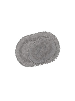 Набір килимків Irya - Vermont gri сірий 60*90+40*60