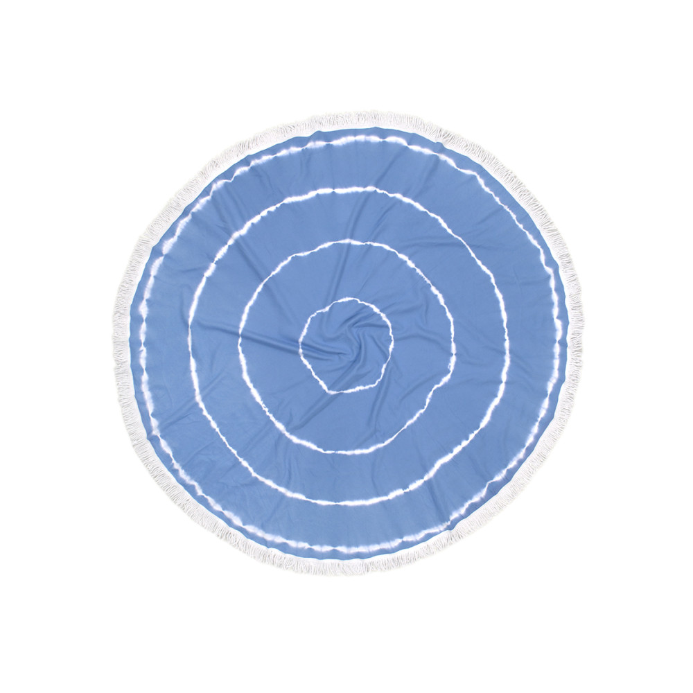 Рушник Barine Pestemal - Swirl Roundie 150*150 Blue Рушник Barine Pestemal - Swirl Roundie 150*150 Blue