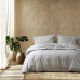 Постільна білизна Lotus Home - Premium Percale Stripe cірий сімейний Постільна білизна Lotus Home - Premium Percale Stripe cірий сімейний