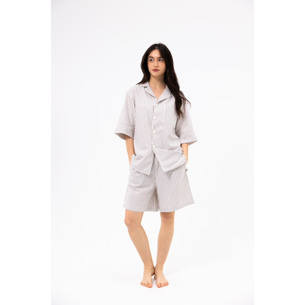 Піжама unisex Lotus Home - City Shorts коричневий S Піжама unisex Lotus Home - City Shorts коричневий S