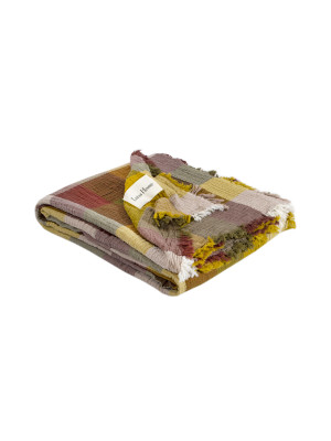 Покривало Lotus Home - Lucca muslin гірчичний 240*260 Покривало Lotus Home - Lucca muslin гірчичний 240*260