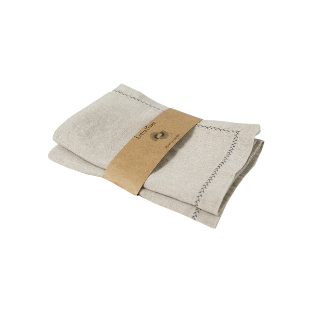 Набір столових серветок з льону Lotus Home - Benna linen 35*50 (2 од) Набір столових серветок з льону Lotus Home - Benna linen 35*50 (2 од)